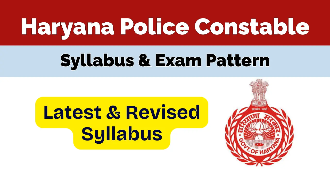 Haryana Police Constable Syllabus 2026